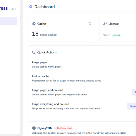 FlyingPress插件轻量级WordPress速度优化插件 FlyingPress插件轻量级WordPress速度优化插件