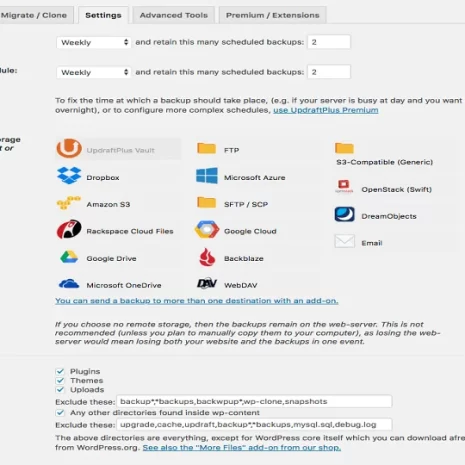Updraftplus wordpress插件插件WordPress备份克隆插件 Updraftplus Wordpress插件插件wordpress备份克隆插件